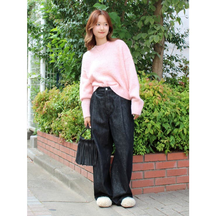 カラーモヘヤ混ルーズニット | Ungrid | 詳細画像46 