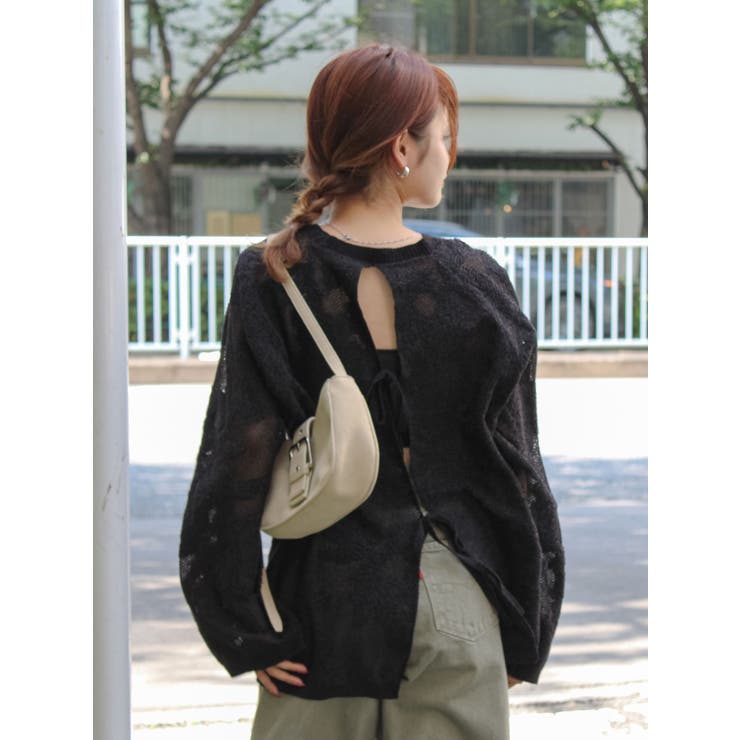 バックデザインシアーニット | Ungrid | 詳細画像14 