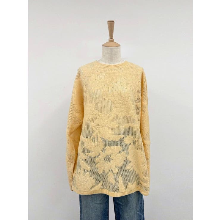 バックデザインシアーニット | Ungrid | 詳細画像5 