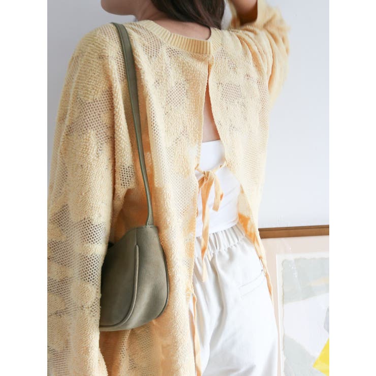 バックデザインシアーニット | Ungrid | 詳細画像9 