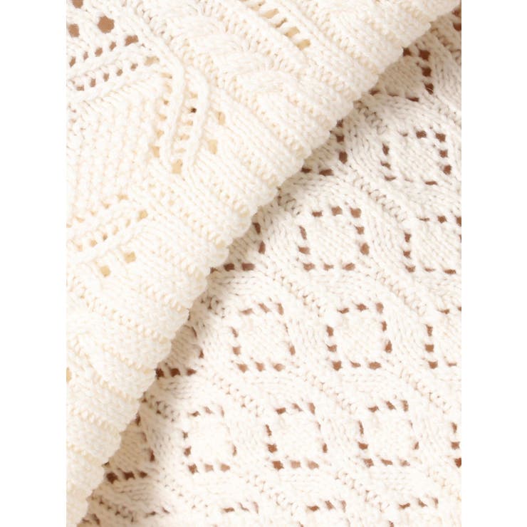 バックオープン透かし編みニット | Ungrid | 詳細画像39 