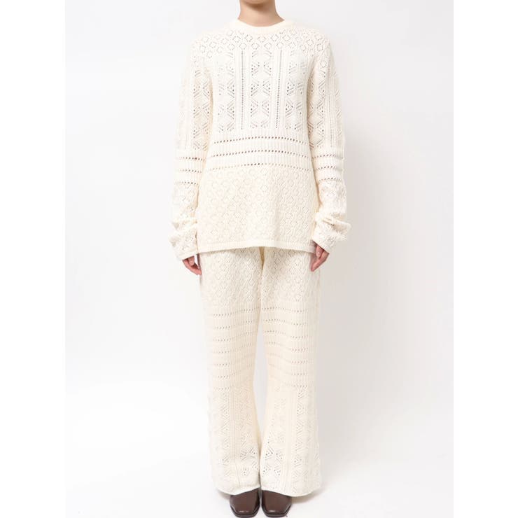 バックオープン透かし編みニット | Ungrid | 詳細画像40 