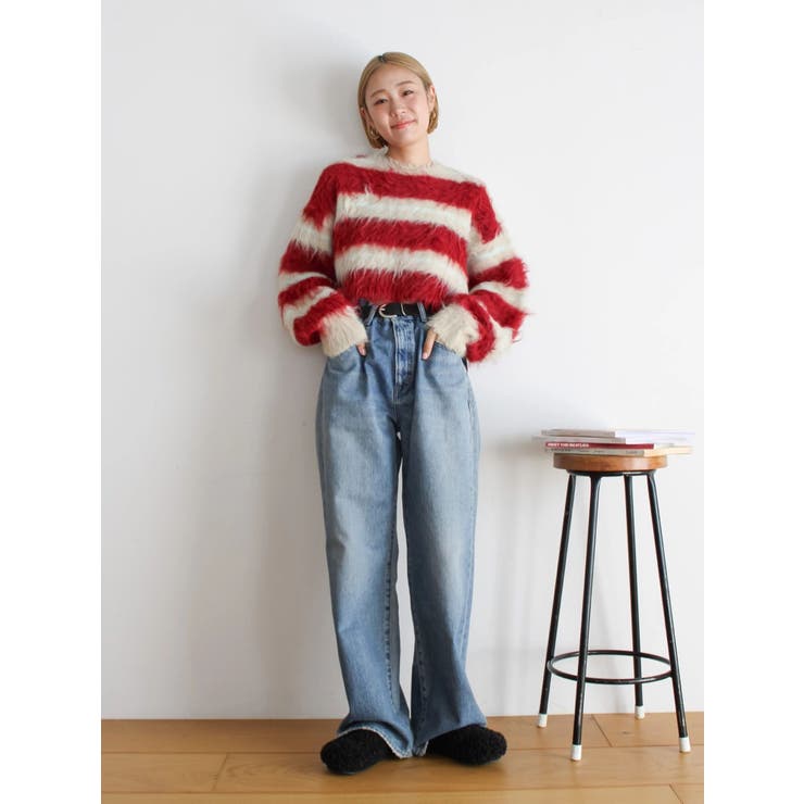 シャギーボーダールーズニット | Ungrid | 詳細画像23 