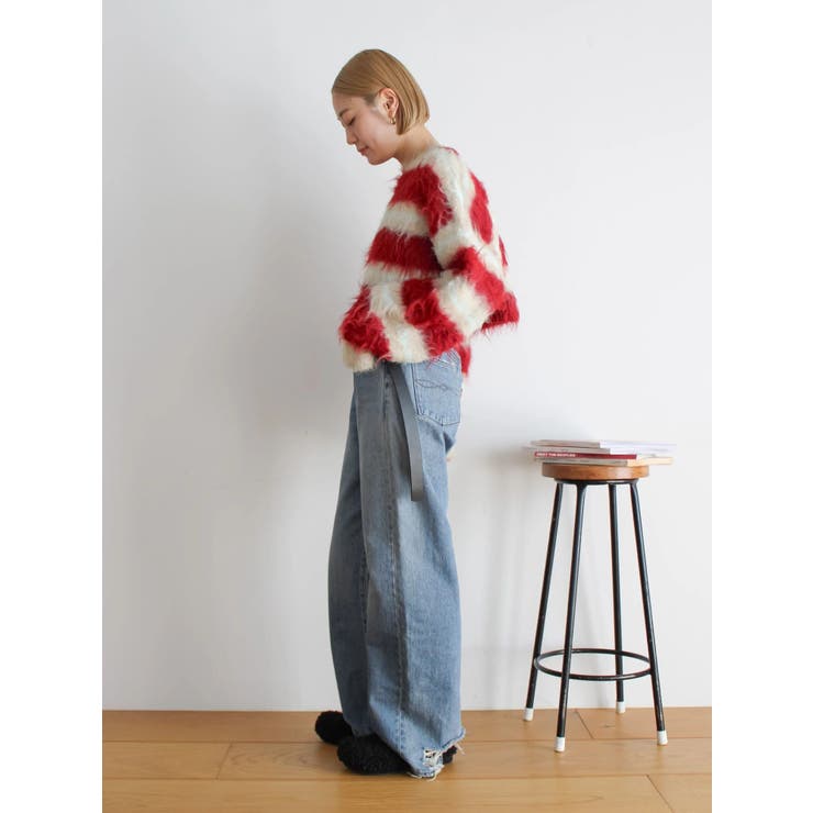 シャギーボーダールーズニット | Ungrid | 詳細画像24 