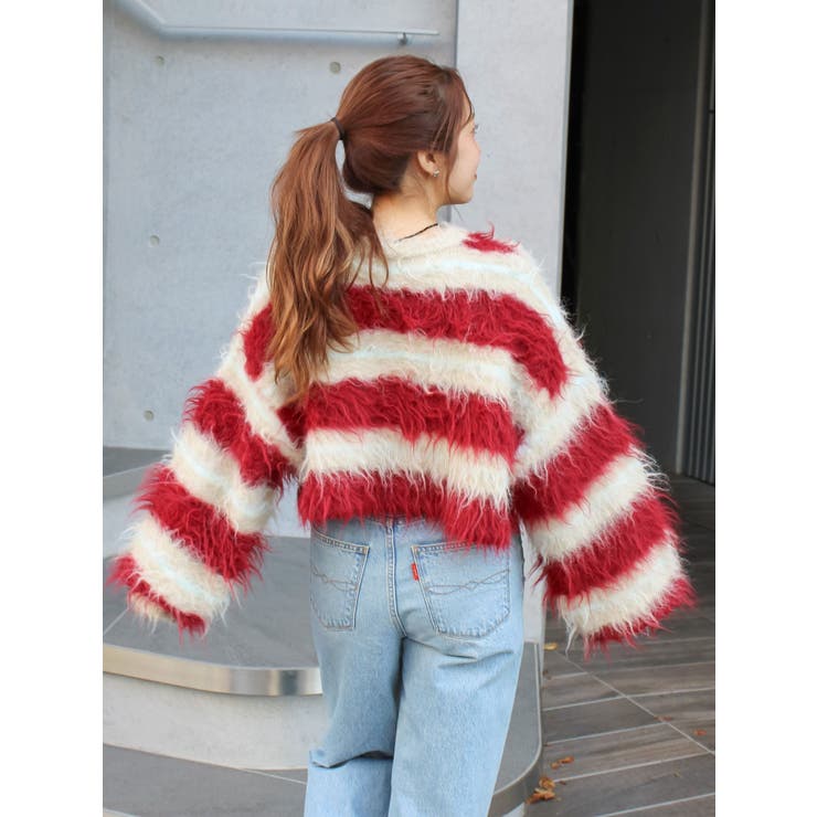 シャギーボーダールーズニット | Ungrid | 詳細画像32 