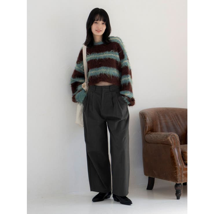 シャギーボーダールーズニット | Ungrid | 詳細画像9 