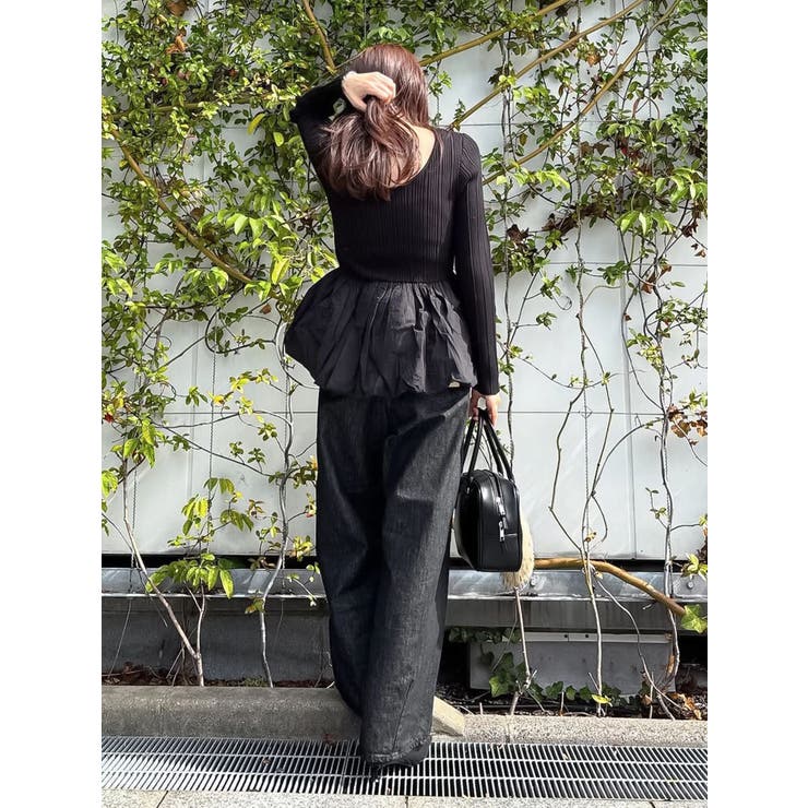 バルーンデザインバックオープンニット | Ungrid | 詳細画像21 