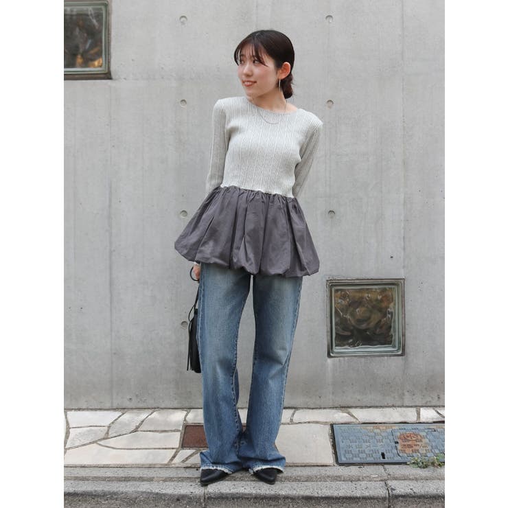 バルーンデザインバックオープンニット | Ungrid | 詳細画像27 