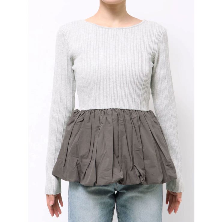 バルーンデザインバックオープンニット | Ungrid | 詳細画像32 