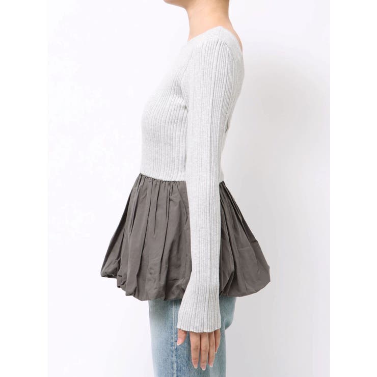 バルーンデザインバックオープンニット | Ungrid | 詳細画像33 