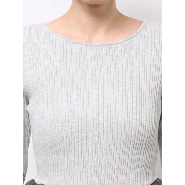 バルーンデザインバックオープンニット | Ungrid | 詳細画像35 