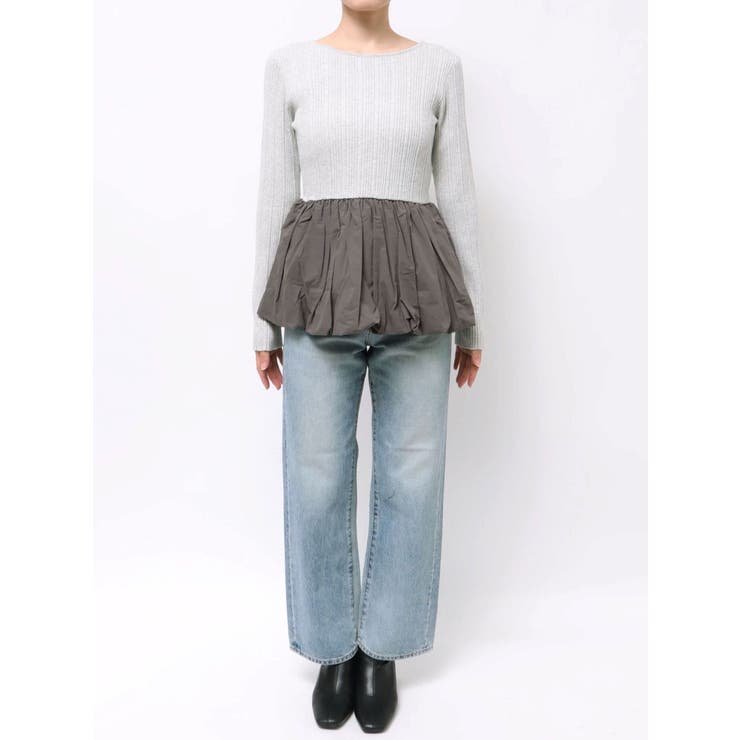 バルーンデザインバックオープンニット | Ungrid | 詳細画像39 