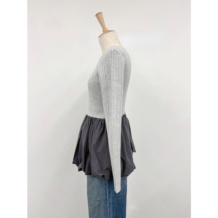 バルーンデザインバックオープンニット | Ungrid | 詳細画像4