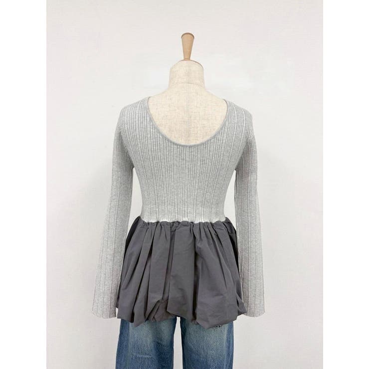 バルーンデザインバックオープンニット | Ungrid | 詳細画像5