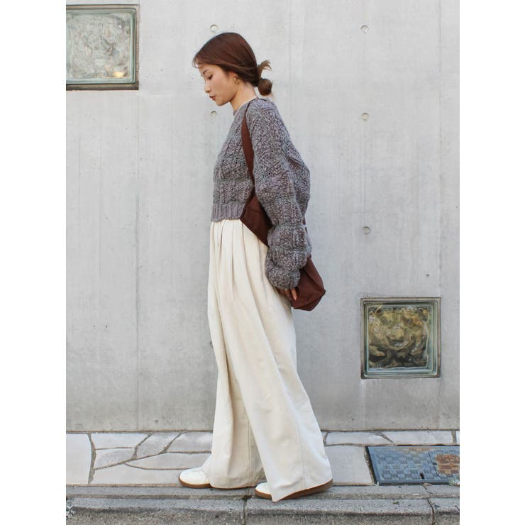 透かし編みデザインショートニット | Ungrid | 詳細画像19 