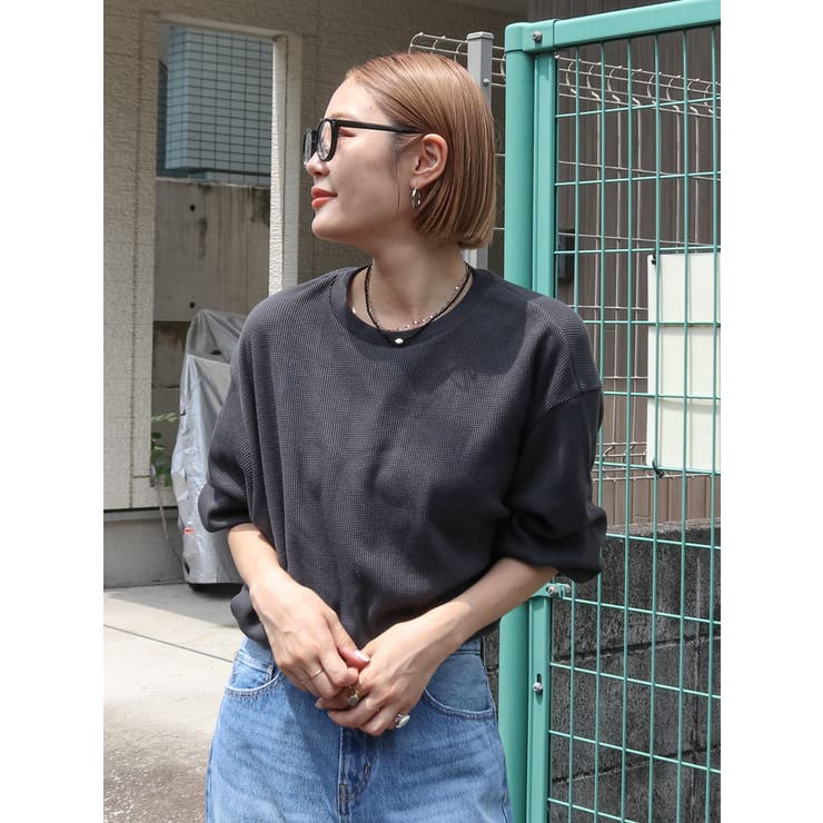 【WEB限定】スリーブボリュームワッフルロングスリーブTee | Ungrid | 詳細画像22 