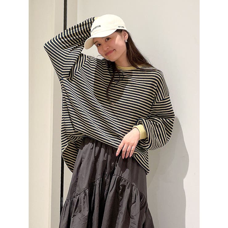 イエロー | 【WEB限定】スリーブボリュームワッフルロングスリーブTee | Ungrid