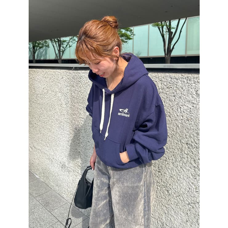 【WEB限定】ショートロゴプリントパーカー | Ungrid | 詳細画像14 