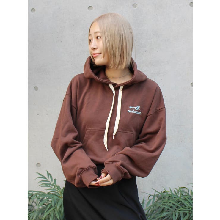 【WEB限定】ショートロゴプリントパーカー | Ungrid | 詳細画像2 