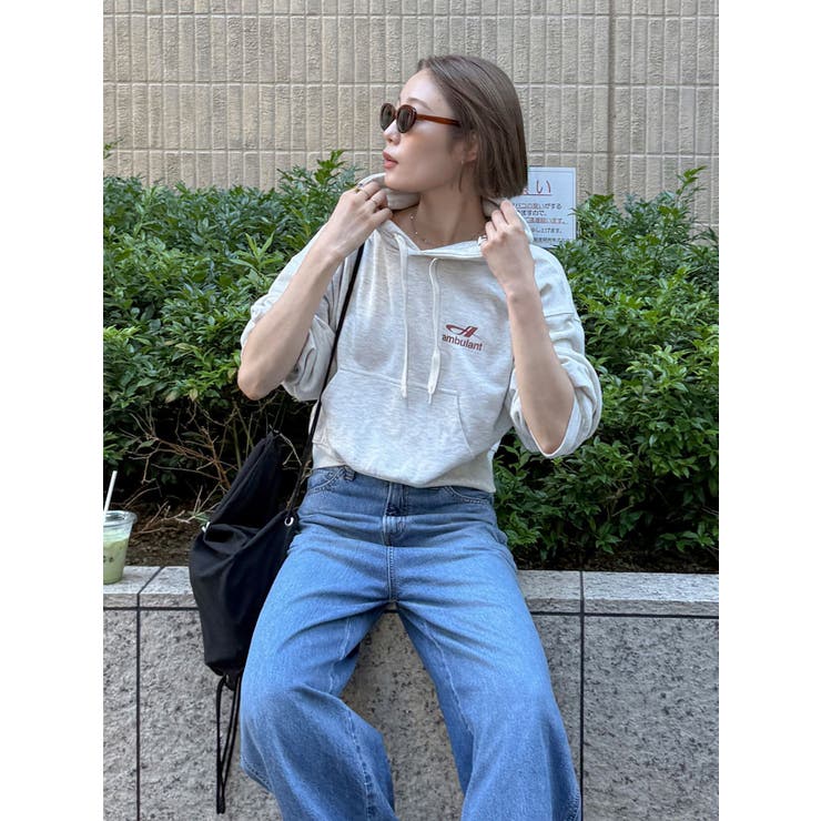 【WEB限定】ショートロゴプリントパーカー | Ungrid | 詳細画像20 