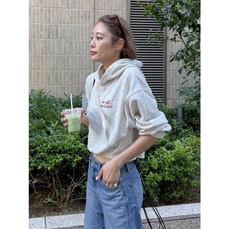 【WEB限定】ショートロゴプリントパーカー | Ungrid | 詳細画像21 