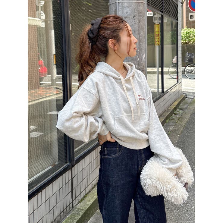 【WEB限定】ショートロゴプリントパーカー | Ungrid | 詳細画像23 