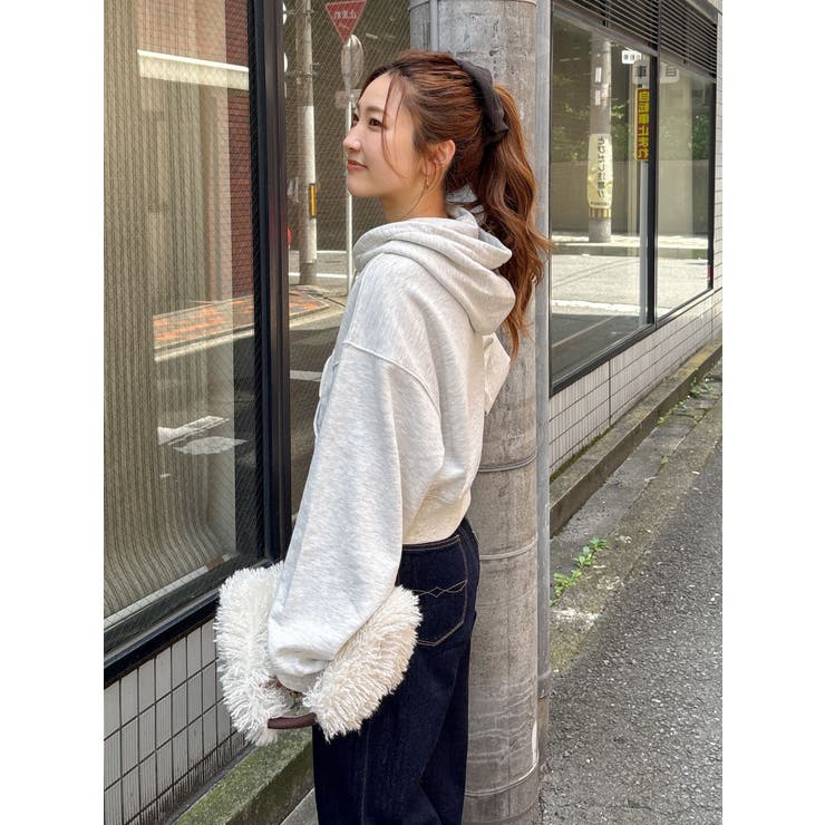 【WEB限定】ショートロゴプリントパーカー | Ungrid | 詳細画像24 