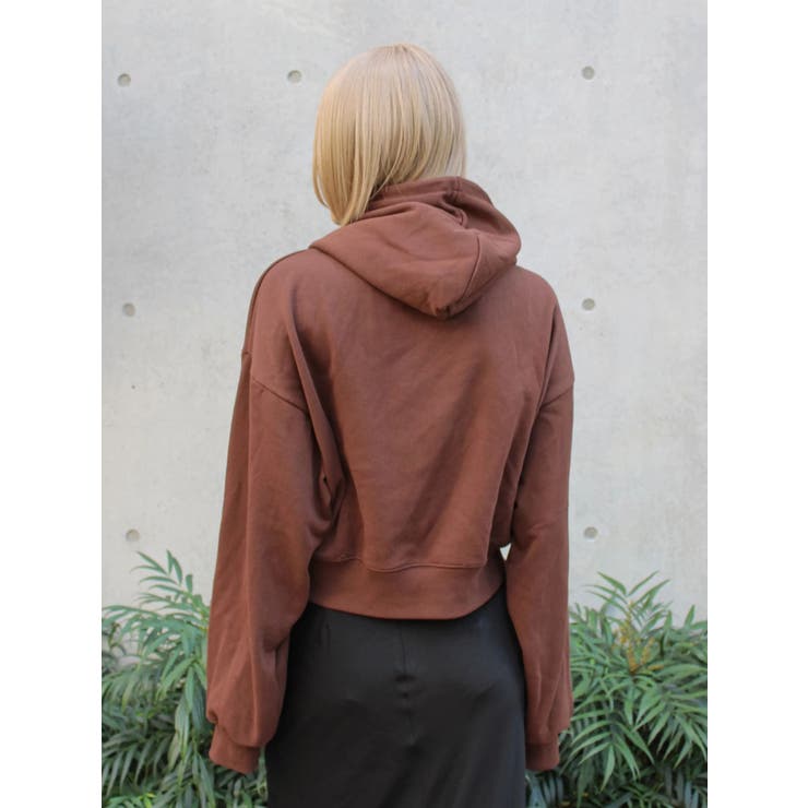 【WEB限定】ショートロゴプリントパーカー | Ungrid | 詳細画像4 