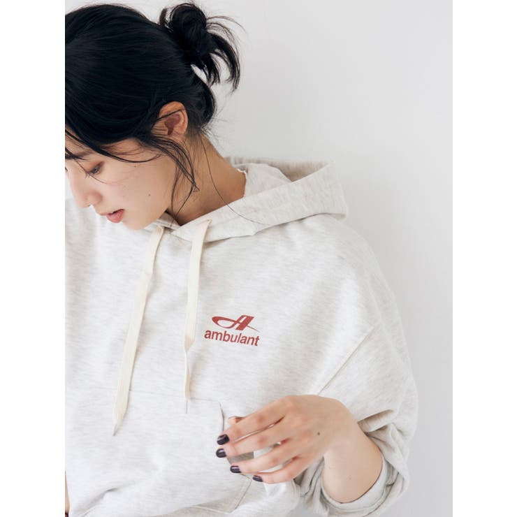 【WEB限定】ショートロゴプリントパーカー | Ungrid | 詳細画像7 