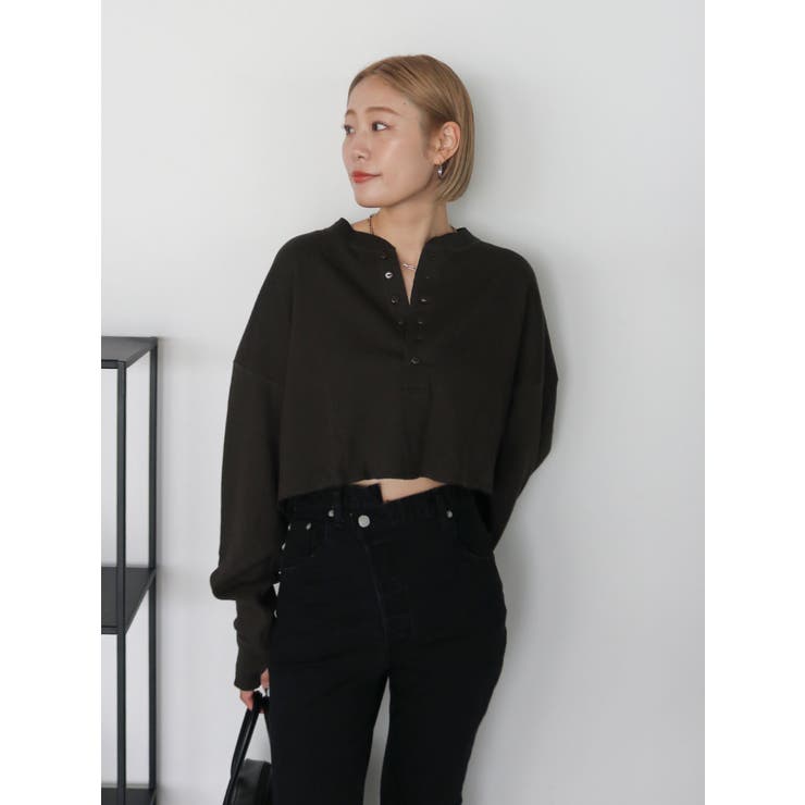 FAITH MILLS別注ヘンリーネックショートロングスリーブTee | Ungrid | 詳細画像14 