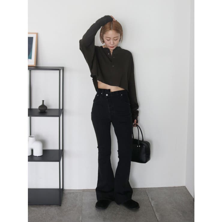 FAITH MILLS別注ヘンリーネックショートロングスリーブTee | Ungrid | 詳細画像17 