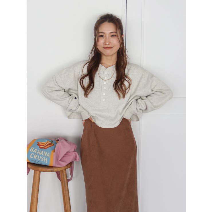 FAITH MILLS別注ヘンリーネックショートロングスリーブTee | Ungrid | 詳細画像21 