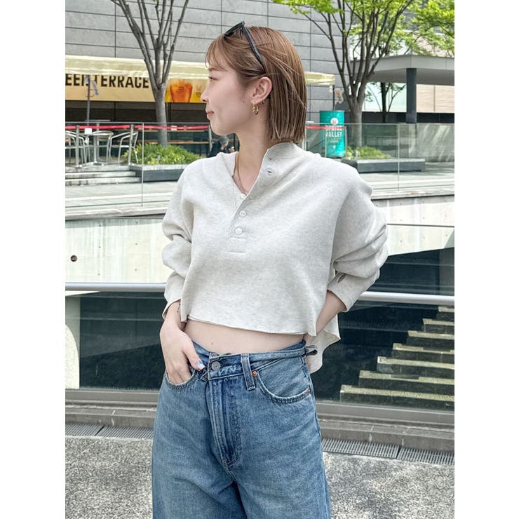 FAITH MILLS別注ヘンリーネックショートロングスリーブTee | Ungrid | 詳細画像28 