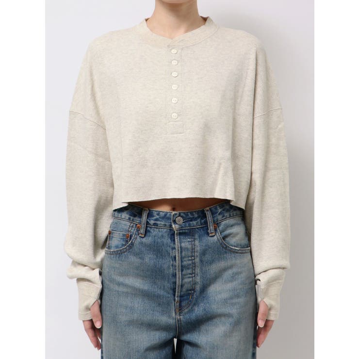 FAITH MILLS別注ヘンリーネックショートロングスリーブTee | Ungrid | 詳細画像31 