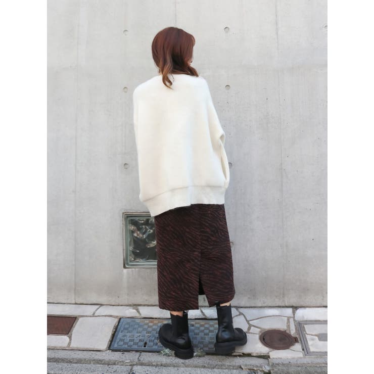 アンゴラ混ジップニットカーデ | Ungrid | 詳細画像15 