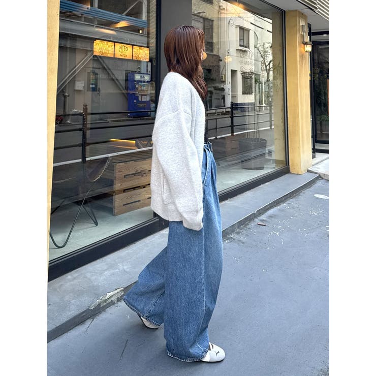 アンゴラ混ジップニットカーデ | Ungrid | 詳細画像19 