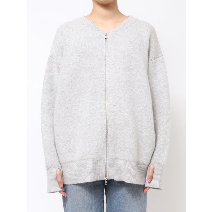 アンゴラ混ジップニットカーデ | Ungrid | 詳細画像20 