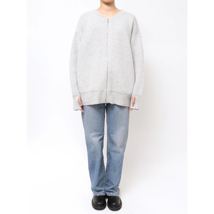 アンゴラ混ジップニットカーデ | Ungrid | 詳細画像27 