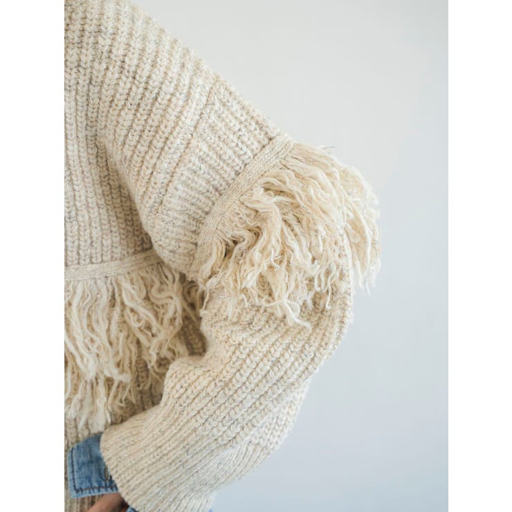 フリンジデザインニットカーディガン | Ungrid | 詳細画像19 