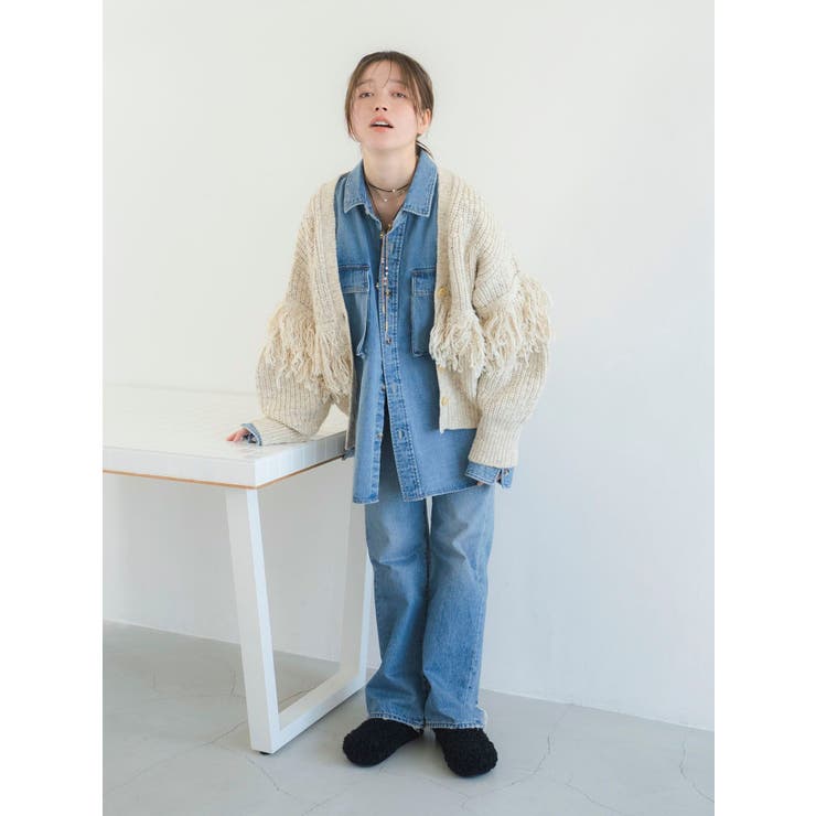 フリンジデザインニットカーディガン | Ungrid | 詳細画像20 