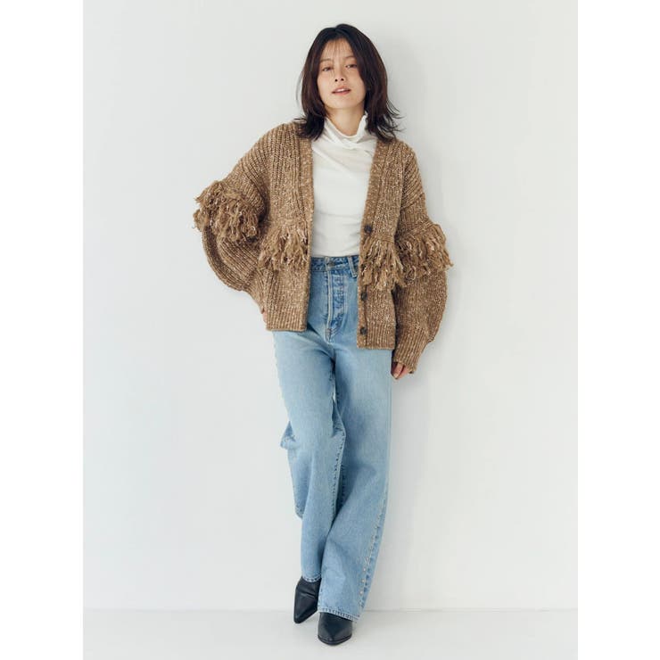 フリンジデザインニットカーディガン | Ungrid | 詳細画像24 