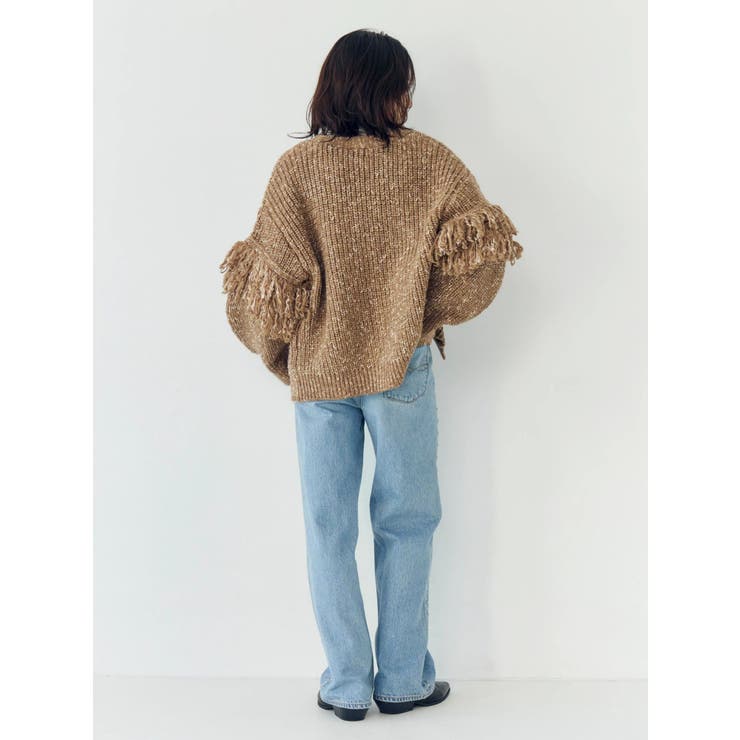 フリンジデザインニットカーディガン | Ungrid | 詳細画像25 