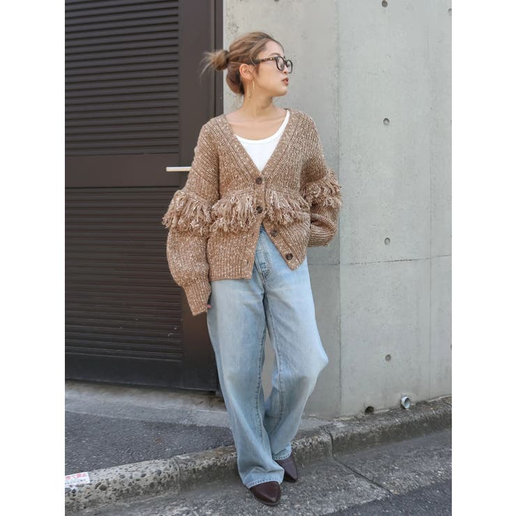 フリンジデザインニットカーディガン | Ungrid | 詳細画像35 