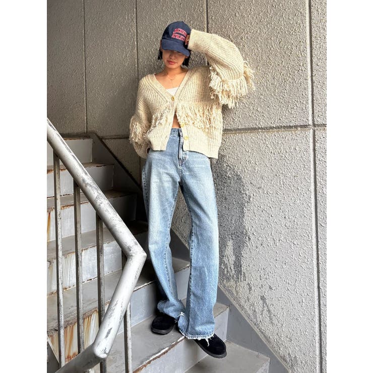 フリンジデザインニットカーディガン | Ungrid | 詳細画像41 