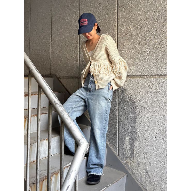 フリンジデザインニットカーディガン | Ungrid | 詳細画像42 