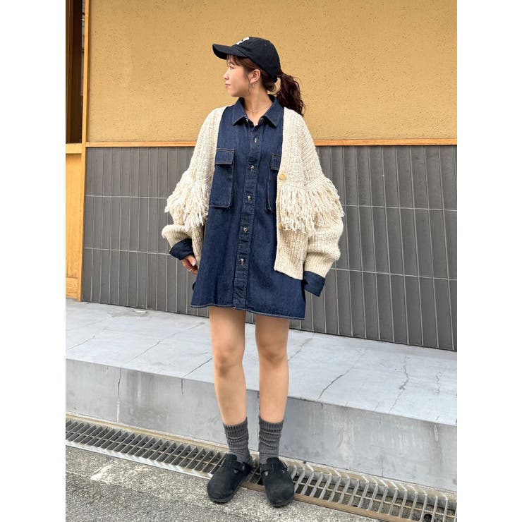 フリンジデザインニットカーディガン | Ungrid | 詳細画像46 