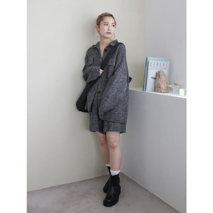 カラーネップニットカーディガン | Ungrid | 詳細画像10 