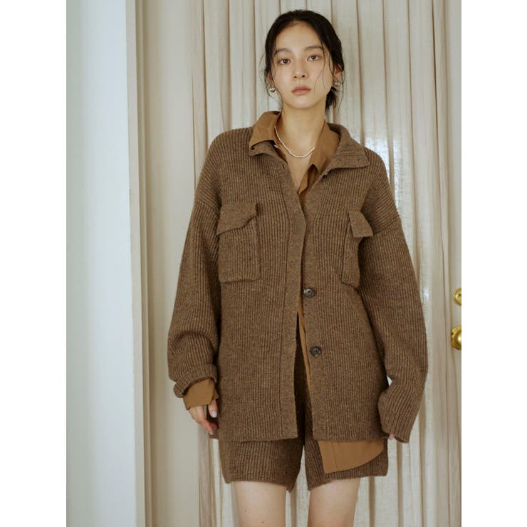 カラーネップニットカーディガン | Ungrid | 詳細画像2 