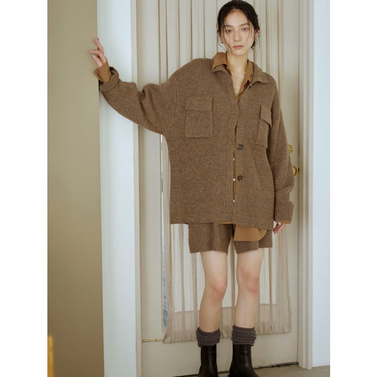 カラーネップニットカーディガン | Ungrid | 詳細画像4 