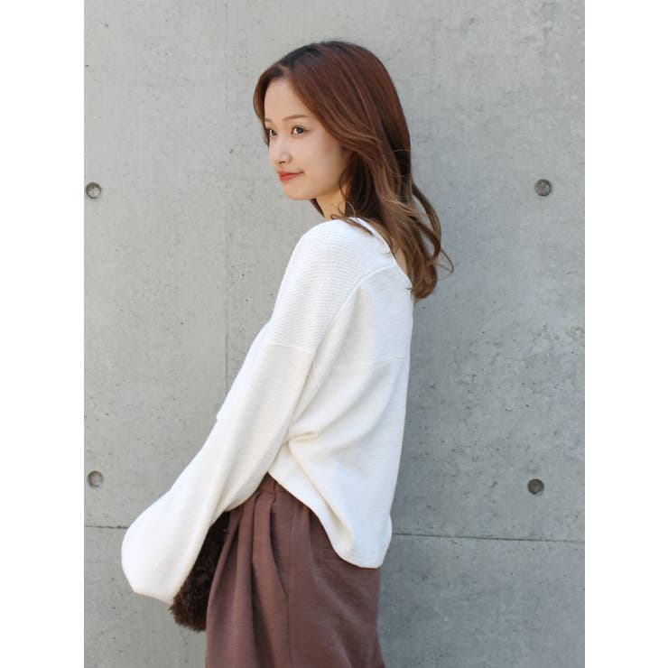 ハニカムショートカーディガン | Ungrid | 詳細画像11 